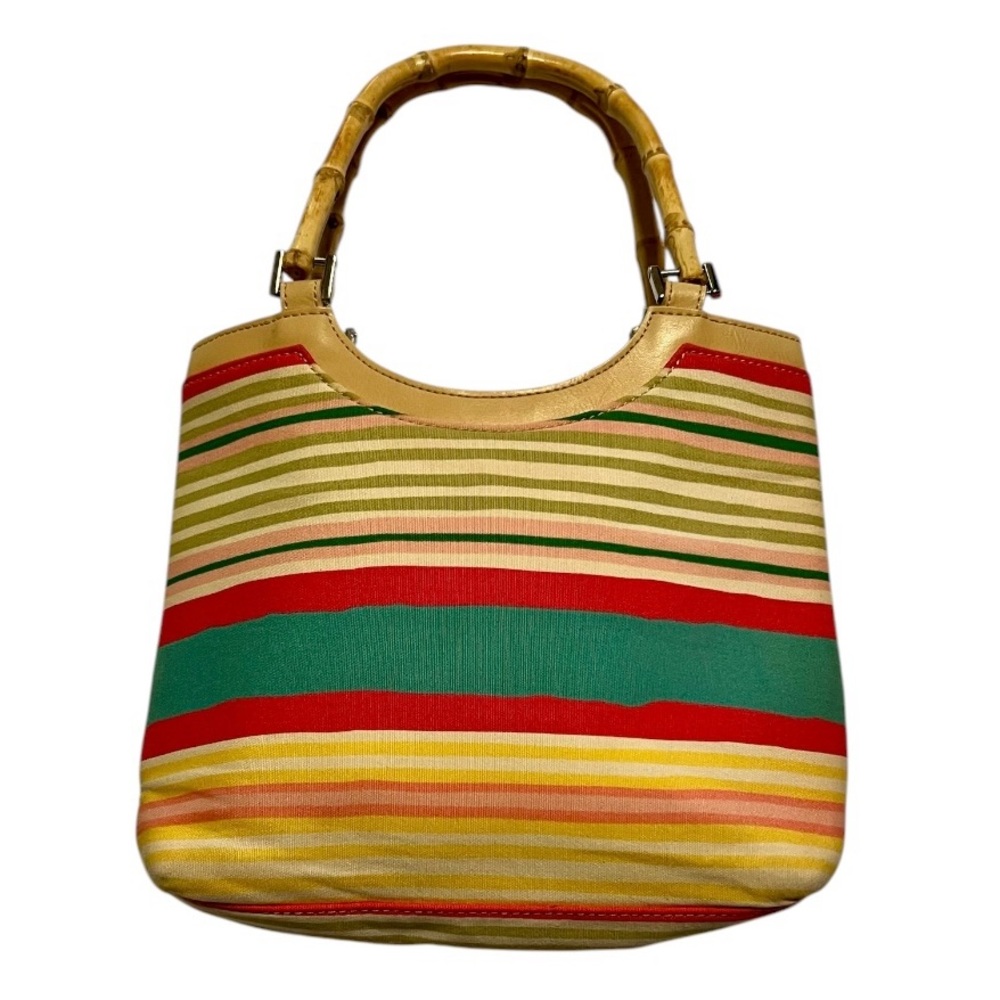 Bath & Body Works Colorful Striped Shoulder Bag GUC